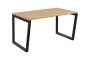 SEK-V - 14 stůl kancelářský, kovová podnož černá, deska 25 mm, široký 1400 mm, bříza irská